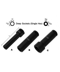 3/8" Deep Socket (Single Hex)